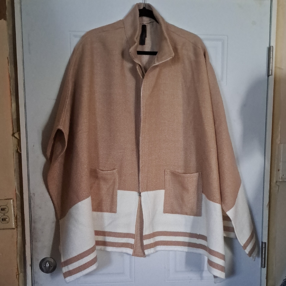Lane Bryant Tan and Cream Men's Jacket